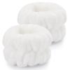 2 Pcs Microfiber Wrist Towels - Dorbetar Spa Wristbands for Face, Arms, Body Washing (White, Woman and Children) view 2