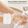 2 Pcs Microfiber Wrist Towels - Dorbetar Spa Wristbands for Face, Arms, Body Washing (White, Woman and Children) view 3