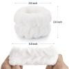 2 Pcs Microfiber Wrist Towels - Dorbetar Spa Wristbands for Face, Arms, Body Washing (White, Woman and Children) view 4