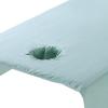 Leefasy Cosmetic Massage Bed Cover SPA Sheet with Face Hole 80x200cm Accessories for Home Or Hotel Professional Exquisite Workmanship Anti Slip Wrap, Green view 2
