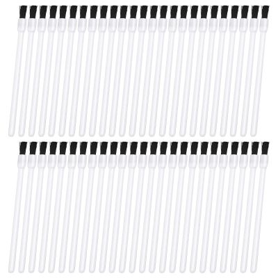 50 Pcs Disposable Lip Brushes Nail Polish Brushes Lip Gloss Applicators Lipstick Wands Makeup Cosmetic Tools, White