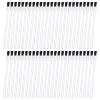 50 Pcs Disposable Lip Brushes Nail Polish Brushes Lip Gloss Applicators Lipstick Wands Makeup Cosmetic Tools, White view 1