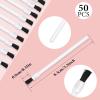 50 Pcs Disposable Lip Brushes Nail Polish Brushes Lip Gloss Applicators Lipstick Wands Makeup Cosmetic Tools, White view 2