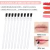 50 Pcs Disposable Lip Brushes Nail Polish Brushes Lip Gloss Applicators Lipstick Wands Makeup Cosmetic Tools, White view 3