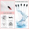 50 Pcs Disposable Lip Brushes Nail Polish Brushes Lip Gloss Applicators Lipstick Wands Makeup Cosmetic Tools, White view 4
