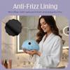 Premium Shower Cap for Women - 1000+ Showers, 100% Waterproof, Double-Sided, Large Shower Cap For Long Hair & Great For Curls (Anti-Frizz Terry Cloth Lining) (Sky Blue) view 3