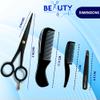 5'' Professional German Beard Scissors for Men- 2 Mustache Combs for Facial Hair with Beautiful Pouch & Tweezer - Mustache Scissors for Men Grooming, Cutting, Styling-Mustache Trimmer view 3