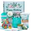 Happy Birthday Gifts for Women,Bath Relaxing Spa Gift Basket for Her, Mom, Sister, Female Friends, Daughter,Unique Wine Gift Set Idea for Women Who Have Everything view 1