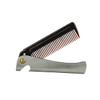 BIUDECO Beard Comb Men's Hair Comb Stainless Steel Folding Anti-static Hairdressing Accessories Massage view 1