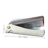 BIUDECO Beard Comb Men's Hair Comb Stainless Steel Folding Anti-static Hairdressing Accessories Massage view 2