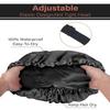 Aquior Shower Cap for Women, Extra Adjustable Shower Caps for Women Double-Layer Waterproof Reusable Hair Cap, Large Size Hair Cap for All Hair,for Girls Spa Bath,Soft and Comfortable (Back) view 4