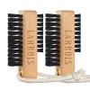 Larbois Nail Brush for Cleaning Fingernails, 2Pack Wooden Nail Brushes Fingernail Brush for Cleaning Nail Scrub Brush Two-Sided with Hanging Rope (Beechwood) view 1