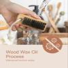 Larbois Nail Brush for Cleaning Fingernails, 2Pack Wooden Nail Brushes Fingernail Brush for Cleaning Nail Scrub Brush Two-Sided with Hanging Rope (Beechwood) view 4