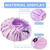 Aquior Shower Cap,Extra Adjustable Shower Caps for Women Double-Layer Waterproof Reusable Hair Cap, Large Size Hair Cap for All Hair,for Girls Spa Bath,Soft and Comfortable (Purple) view 2
