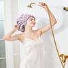 Aquior Shower Cap,Extra Adjustable Shower Caps for Women Double-Layer Waterproof Reusable Hair Cap, Large Size Hair Cap for All Hair,for Girls Spa Bath,Soft and Comfortable (Purple) view 4