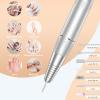 Portable Nail Drill Professional 35000 RPM, MOCOWIND Rechargeable Electric Nail File Machine E File for Acrylic Gel Polishing Removing, Cordless E-File with Bits Kit for Manicure Salon Home, Black view 2