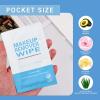 100 Pack Individual Makeup Remover Wipes Bulk,Individually Wrapped Face Cleansing Wipes, Travel Makeup Remover Cloth for Travel Hotel Skin Care Face Cleansing view 4