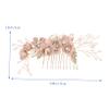 BIUDECO White Hair Combs for Women - 2pcs Pearl and Bridal Hair Styling Accessories, Fresh Small Comb for Bridesmaids view 2
