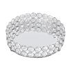 PRTECY 8 inch Crystal Cosmetic Makeup Tray, Round Mirrored Trays for Vanity Makeup Organizer Jewelry Dish Cosmetics Organizer for Bathroom Home Decor(Silver 20cm) view 1