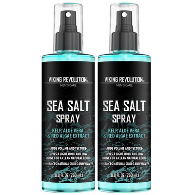 Viking Revolution Sea Salt Spray for Men - Hair Texturizing Spray 8.8oz,2pk