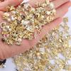 Dornail 50pcs Gold Nail Charms for Acrylic Nails, Mix Styles Shiny Pearl Alloy Nail Rhinestones Flower Butterfly Heart Star Charms for Nails Women Nail Jewels Nail Decorations for Nail Art Charms view 2