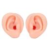 1 Pair Ear Practice Model, Novice Soft Silicone Flexible Ear Model Props for Jewelry Display (Light Skin Color) view 1