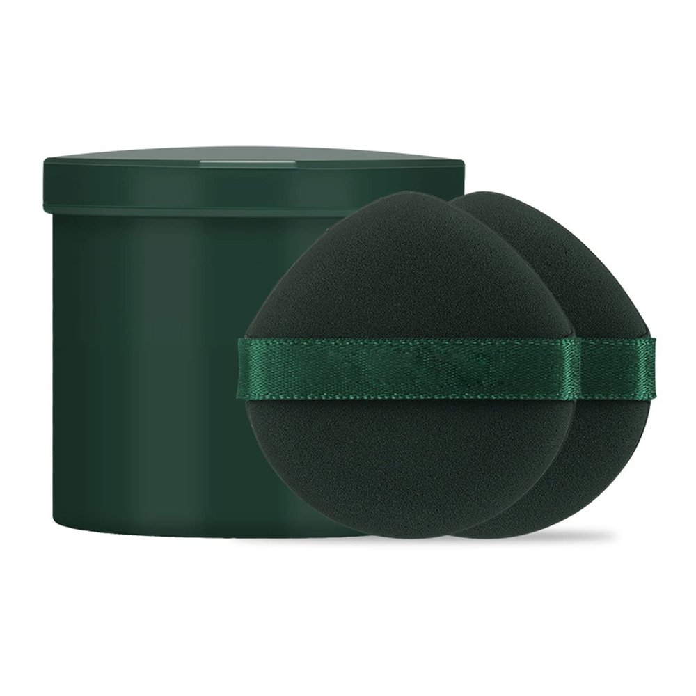 7 PCS Makeup Powder Puffs Teardrop Sponge Powder Puff Wet and Dry Powder Puff Powder Puff for Face for Daily Make-up (Dark Green)
