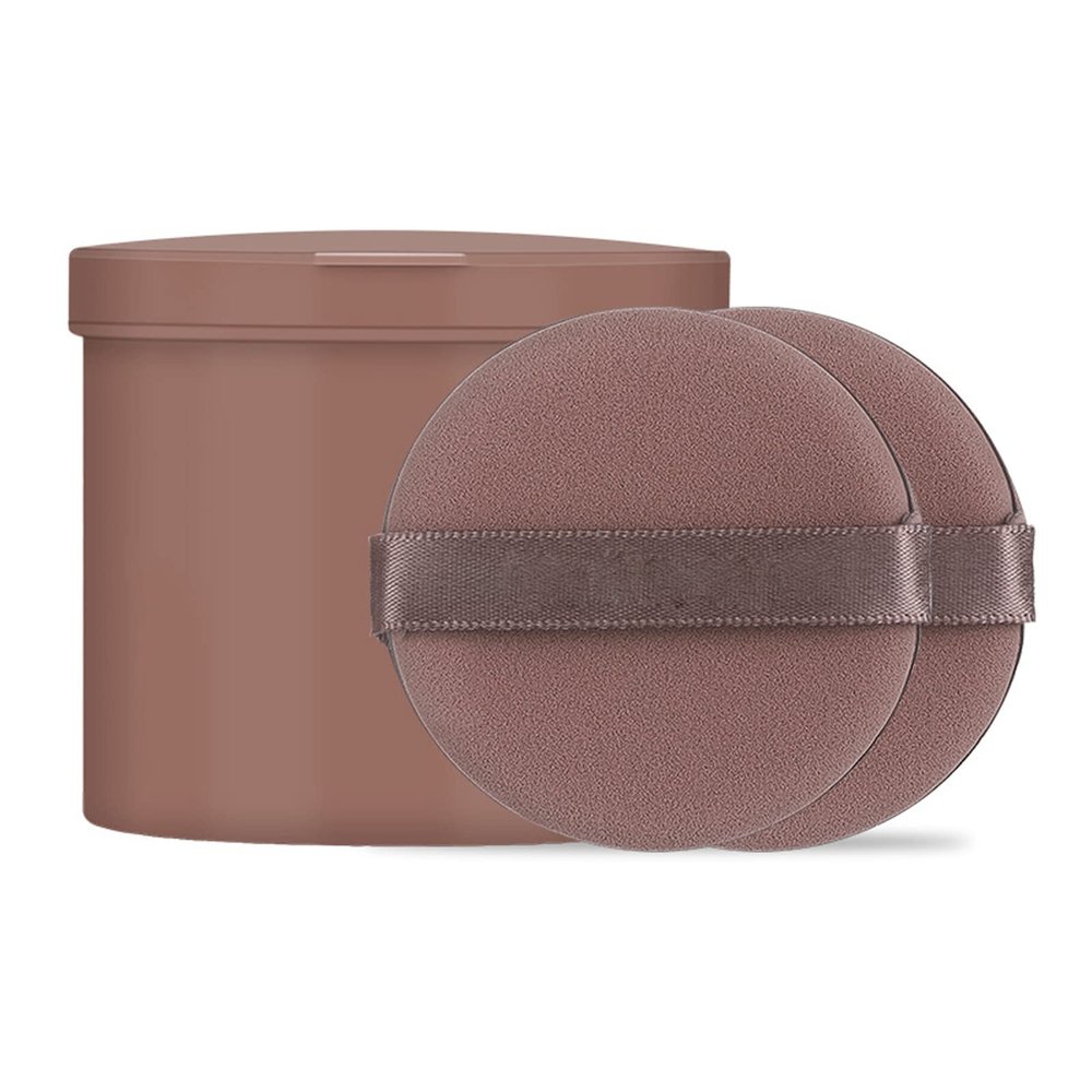 7 PCS Makeup Powder Puffs Round Sponge Powder Puff Wet and Dry Powder Puff Powder Puff for Face for Daily Make-up (Coffee)