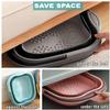 DoroSun Collapsible Foot Tub Feet Soaking Spa Bath with Massager Acupoints for Circulation, Plastic Inflatable Feet Soak Basin Foldable Foot Soaker Bucket Footbath Bowl Tools for Men Adults, Black view 3
