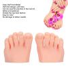 1 Pair Silicone Foot Model, Nail Art Training Display Fake Half Foot Model Pedicure Practice Silicone Foot Model (Light Skin Color) view 3