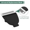 3 Pack Replacement Blades for Meridian Trimmer, Hygienic Ceramic Replacement Blades Compatible with Meridian Body Trimmer (Onyx & Sage), Black view 2