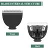 3 Pack Replacement Blades for Meridian Trimmer, Hygienic Ceramic Replacement Blades Compatible with Meridian Body Trimmer (Onyx & Sage), Black view 4