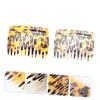 FRCOLOR 2pcs French Leopard Comb Wedding Hair Comb Wedding Hair Clip Decorative s French Clip Teeth Side s Bridal s dressing s Wave view 4