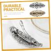 minkissy 6pcs Vintage Flower Hair Barrettes for Women Hollow Floral Design Spring Hair Clips Stylish Ponytail Accessories Detail for Daily and Special Occasions view 2