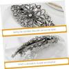 minkissy 6pcs Vintage Flower Hair Barrettes for Women Hollow Floral Design Spring Hair Clips Stylish Ponytail Accessories Detail for Daily and Special Occasions view 4