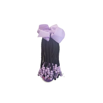 CLIP N GO Braided LAVENDER Kid Ponytail 14 INCH (1B)