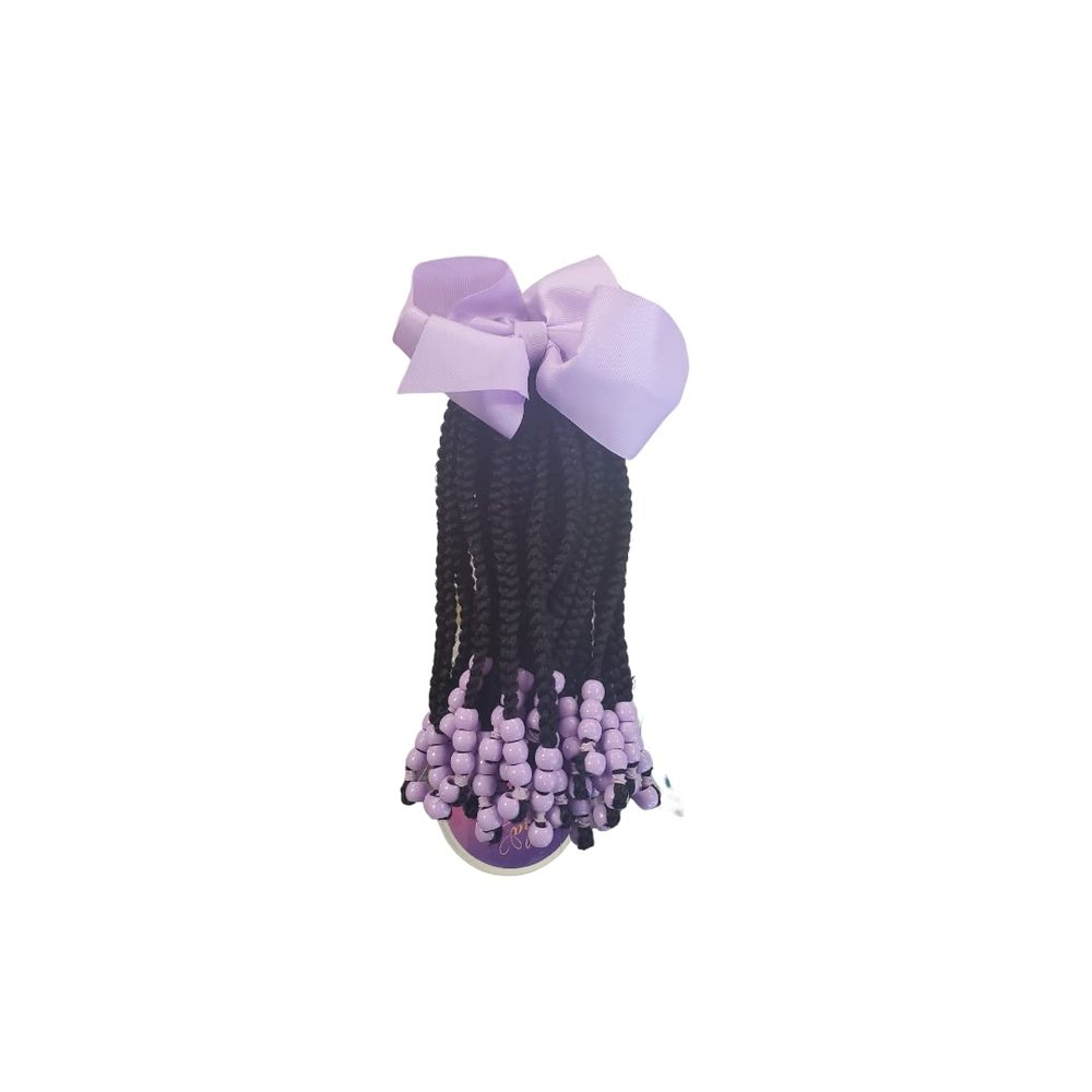 CLIP N GO Braided LAVENDER Kid Ponytail 14 INCH (1B)
