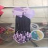 CLIP N GO Braided LAVENDER Kid Ponytail 14 INCH (1B) view 2