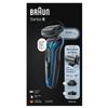 Braun Series 6 6040cs Electric Shaver with Charging Stand, Precision Trimmer, Wet & Dry, Rechargeable, Cordless Foil Shaver, Blue view 1