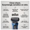 Braun Series 6 6040cs Electric Shaver with Charging Stand, Precision Trimmer, Wet & Dry, Rechargeable, Cordless Foil Shaver, Blue view 4
