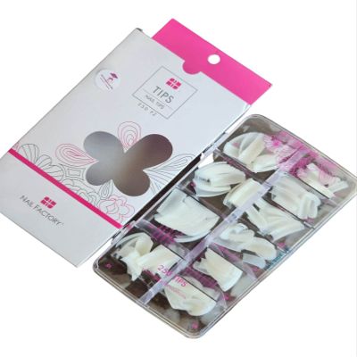 Nail Factory Tips Curve C Salon French Style Natural color 250tips