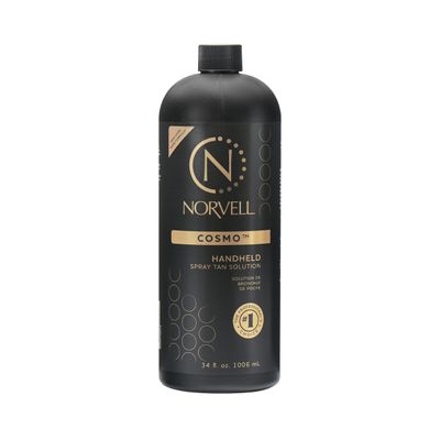 Norvell Spray Tan Solution, Cosmo, Blend of Warm Brown & Cool Violet-Brown Undertones, 34 fl. oz. - Long-Lasting, Handheld Self-Tanning Spray with Tomato Seed Extract, Aloe Leaf