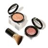 Blush-n-Glow Kit (3 PC): LAURA GELLER NEW YORK Baked Balance-N-Glow Illuminating CC Powder Foundation Light, Retractable Kabuki Brush, Baked Blush-N-Brighten Pink Grapefruit view 1