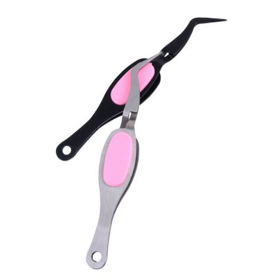 EXCEART 2pcs Nail Positioning Clip Jewelry Tweezers Manicure Tools Professional Professional Manicure Set Reverse Tweezers for Crafting Tweezers for Crafts Precision Tweezers Set Work Bulk