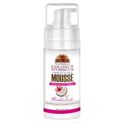 Okay Pure Naturals Coconut Hybiscus Hairstyling Mousse Flexible Hold 7.5 oz (Pack of 1)