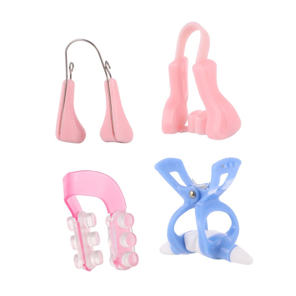 ADOCARN Nose Up Clip 4pcs Makeup Gadgets Japanese Tools Ladies Tool Set Beauty Clip Tool Set for Women Nose Straighteners Nose Shaper for Big Nose Lift Tool Kit Correction Japan Miss