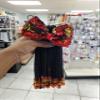 Braided RED and GOLD Kid Ponytail (1B) view 2