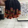 Braided RED and GOLD Kid Ponytail (1B) view 3