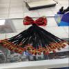 Braided RED and GOLD Kid Ponytail (1B) view 4