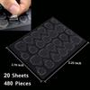 480 Pcs Thin Breathable Adhesive Tabs Fake Nail Glue Sticker 20 Sheets Super Sticky Double Sided Tips (Germany Jelly Gel) Flexible for Acrylic False Nails Manicure Tape (480 Pcs) view 2